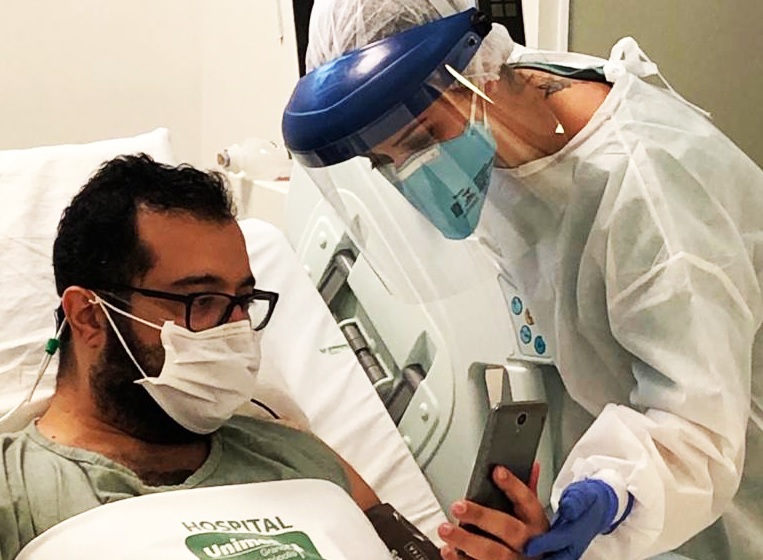  Hospital Unimed implanta visita virtual a pacientes com Covid