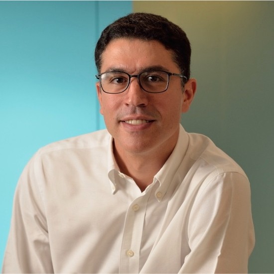 Marcelo Mearim, Sofya CEO in Brazil, against a teal and light background